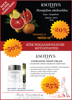 Oktoobrikuu eripakkumine! Oktoobrikuu eripakkumine!