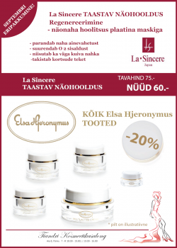 Septembri eripakkumine! Septembri eripakkumine!