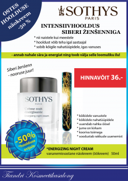 Energising eripakkumine Energising eripakkumine